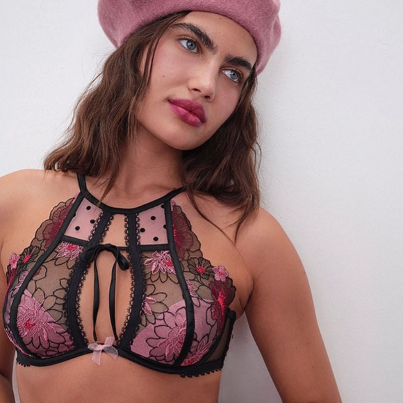 For Love And Lemons Other - NWT For Love and Lemons 🍋 Zinnia Embroidered Bra